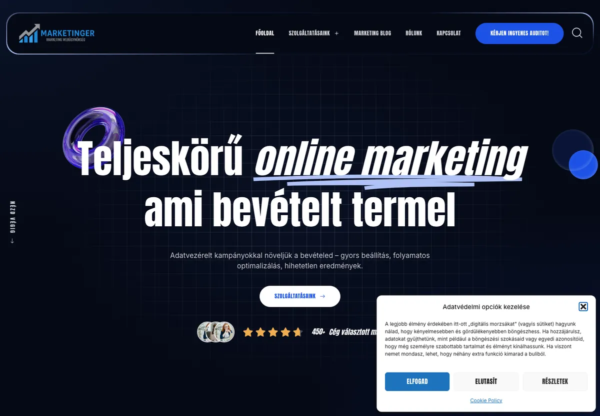 marketinger.hu weboldal